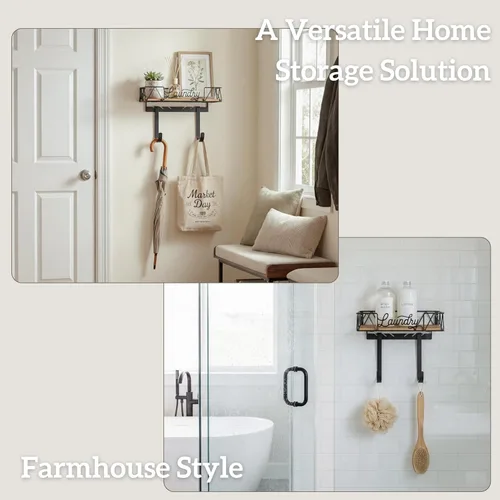 Miniatura 6 de PERFNIQUE Soporte de pared para tabla de planchar, colgador de tabla de planchar, montaje de pared para tabla de hierro (forma de T y V)