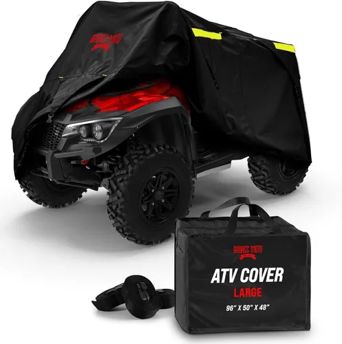 Miniatura 11 de Cubierta de protección para motocicleta de la marca Badass Motogear, con rayas reflectantes de seguridad nocturnas, escudos de calor