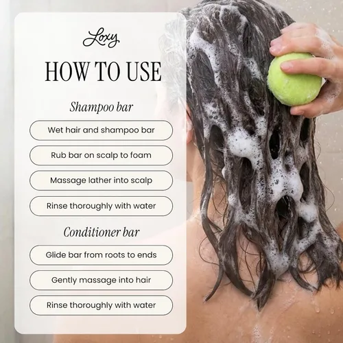 Miniatura 4 de Naturel Boost - Juego de champú y acondicionador voluminizador en barra con sal marina y aceite de lima, barra de champú voluminizadora para cabello