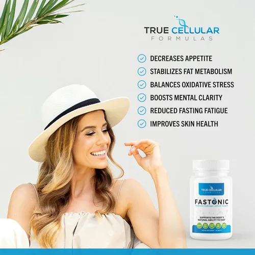 Miniatura 4 de True Cellular Formulas Fastonic Suplemento de hidrógeno molecular, nivel Elite de porciones H2-60 (60 tabletas) sin OMG, sin gluten, sin soja, ayuno
