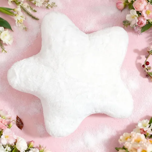 Miniatura 14 de YRXRUS Almohadas de estrella, almohada en forma de estrella negra, regalos de almohada decorativa, bonita decoración de habitación de felpa