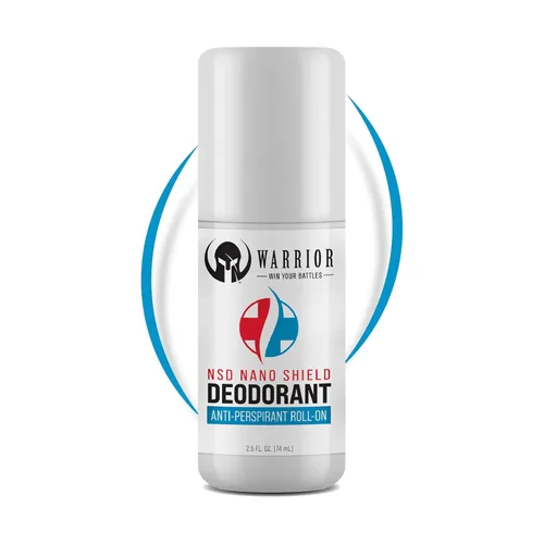 Warrior's Nano Shield Desodorante antitranspirante – Desodorante enrollable para 48 horas de protección contra el sudor y el olor – Desodorante de