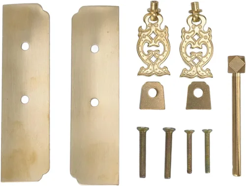 Miniatura 6 de GLOGLOW Perillas orientales resistentes de latón antiguo chino para gabinetes (latón)