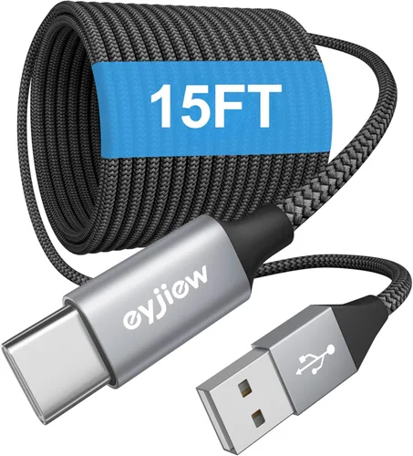 Miniatura 9 de Cable USB a USB C, cable USB A a USBC para iPhone serie 17/16/15, Samsung Galaxy S26 S25 A17 A16, Moto G Play, funda de carga de auriculares, etc.