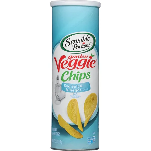 Miniatura 4 de Sensible Portions Chips de verduras apiladas para jardín, sal marina, 5 onzas