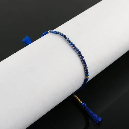 Miniatura 53 de Thecraftman - Pulsera trenzada de cuentas naturales, cristales energéticos, regalo para ella, pulsera de protección de hilo trenzado de mano