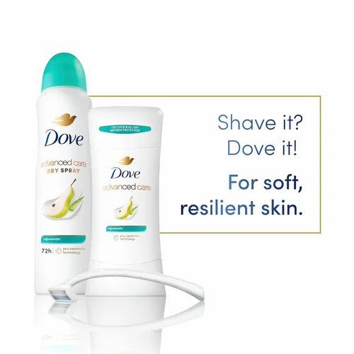 Miniatura 5 de Dove Advanced Care - Desodorante antitranspirante en barra rejuvenecedor, 4 unidades para ayudar a reparar la barrera cutánea después del afeitado