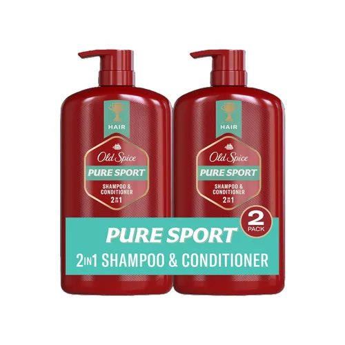 Old Spice Juego de champú y acondicionador 2 en 1 para hombre, Pure Sport, para todo tipo de cabello, cabello más saludable, más completo, de
