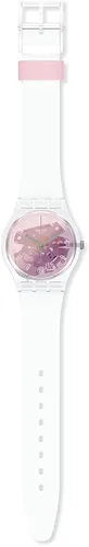 Miniatura 2 de Swatch Fiebre de discoteca rosa Transparente Reloj estándar