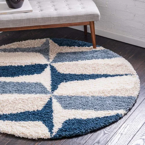 Miniatura 15 de Unique Loom Hygge Shag Collection - Alfombra moderna de inspiración marroquí, diseño geométrico, felpa y acogedora