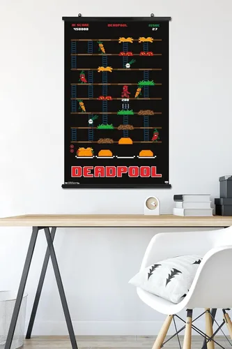 Miniatura 5 de Trends International Marvel Comics-Deadpool-Game Wall, 22.375 x 34 pulgadas, paquete de póster y clip