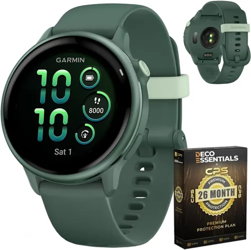Miniatura 12 de Garmin 010-02985-01 VIVOACTIVE 6 Health and Fitness GPS Smartwatch Hueso con Banda de Silicona Paquete con Paquete de Protección Mejorada CPS de 2