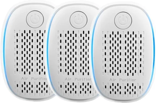 Miniatura 8 de Filtro HEPA de ionizadores de aire/purificador de aire enchufable para el hogar, sistema de filtración de iones negativos para baño, dormitorio