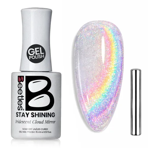 Miniatura 24 de Beetles - Esmalte de uñas de gel verde luminoso que brilla en la oscuridad, esmalte de uñas de gel que se absorbe con lámpara LED UV, arte de uñas