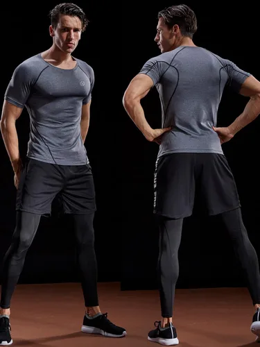 Miniatura 5 de NELEUS Camisetas de compresión para hombre