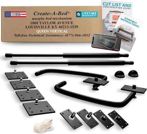 Miniatura 10 de Create-A-Bed Kit de Cama Murphy Deluxe Tamaño Twin, Horizontal