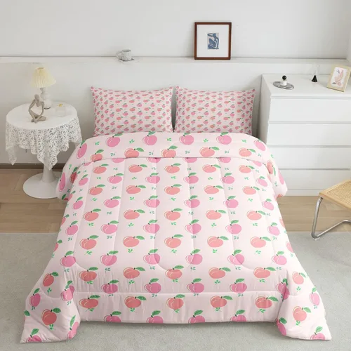 Miniatura 14 de Erosebridal Juego de ropa de cama de pingüinos de dibujos animados, tamaño matrimonial, juego de edredón de pingüinos lindos y divertidos, juego