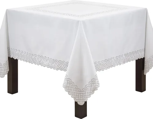 Miniatura 7 de Saro Lifestyle Camino de mesa bordado trenzado, 16"x72", dorado