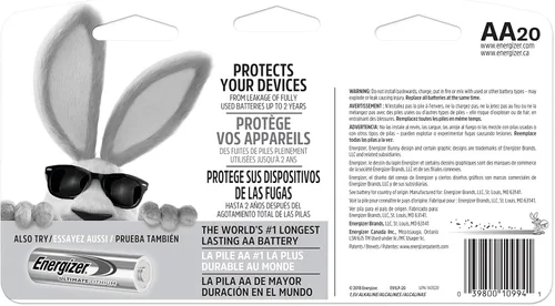 Miniatura 11 de Batería AA Energizer Max E91LP 20 – Alcalino