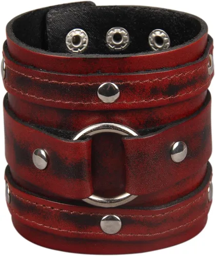 Miniatura 42 de Jeilwiy Pulseras de cuero punk para hombres, pulseras hechas a mano, brazalete ancho, joyería trenzada, color negro y marrón, ajustable, regalos