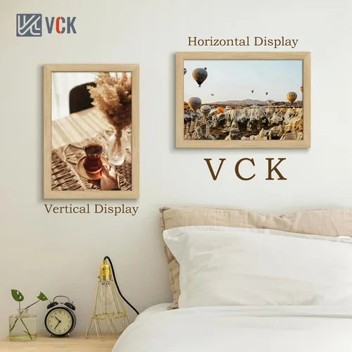 Miniatura 386 de VCK Marcos para póster de madera maciza de 22.375 x 34 pulgadas, marco de fotos A1 negro con montaje en pared, paquete de 3