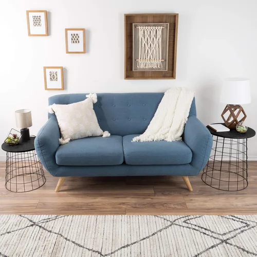Miniatura 5 de Lavish Home - Mesas auxiliares apilables con almacenamiento Negro