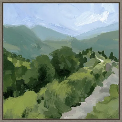 Miniatura 12 de Amanti Art Lienzo enmarcado para pared, 30 x 30 pulgadas, camino forrado de árbol I por Victoria Barnes, lienzo enmarcado para pared, obras de arte
