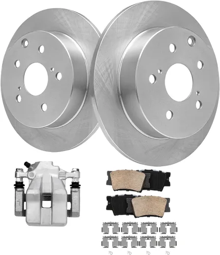 Miniatura 10 de Detroit Axle - 4 rotores de freno para Ford 2012 2013 2014 F-150 Lobo, repuesto de rotores de freno de disco: rotor delantero de 13.78 pulgadas