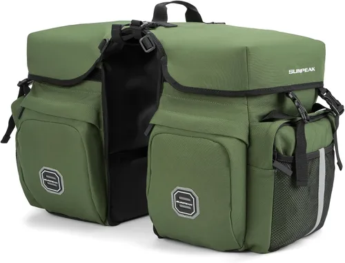 Miniatura 8 de Bolsa de Accesorios para Bicicleta Sunpeak Alforjas para Portaequipaje Trasero de Bicicleta 45L Bolsa de Sillín Impermeable para Bicicleta