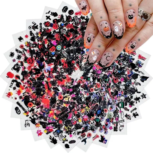 Miniatura 12 de 30 hojas de calcomanías de uñas del 4 de julio para arte de uñas, Día de la Independencia, calcomanías de arte en 3D, autoadhesivas, bandera