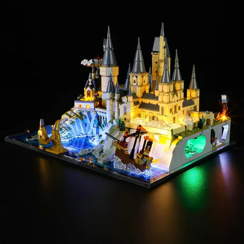 Miniatura 9 de YEABRICKS Luz LED para el modelo de bloques de construcción del Callejón Diagon de Harry Potter Tiendas de Magia 76444