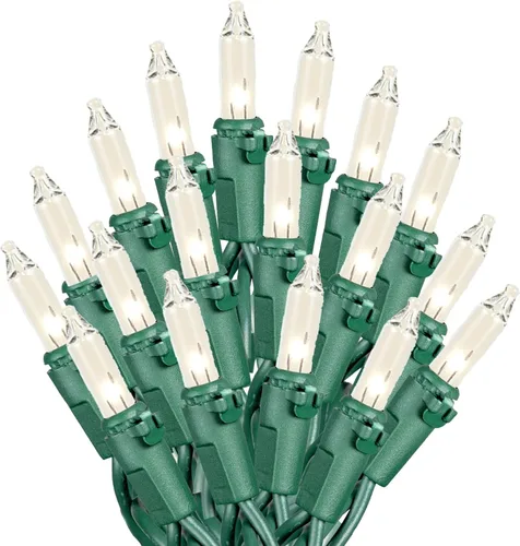Miniatura 9 de Novelty Lights set de 100 luces navideñas transparentes de 34 pies de largo.
