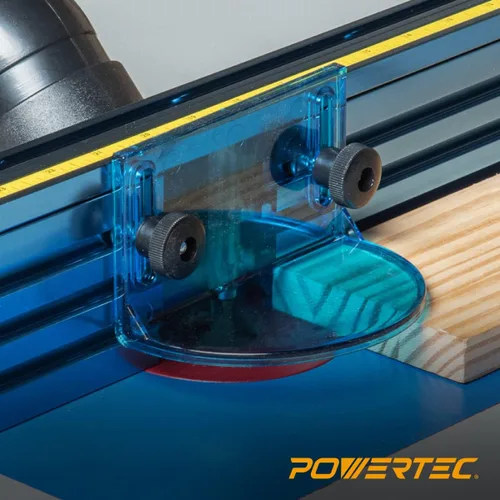 Miniatura 6 de POWERTEC 71733 Kit de Protector de Broca de Router de Tamaño Completo con Puerto de Polvo para Mesa de Router Adaptador de Recolección de Polvo