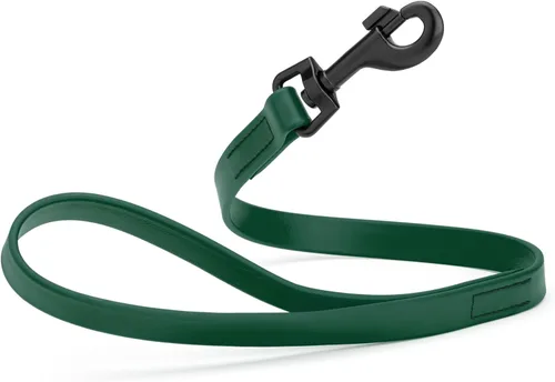 Miniatura 38 de Dogline Biothane - Correa impermeable para perro, correa de nailon tejido con revestimiento fuerte, con herrajes negros, a prueba de olores, fácil