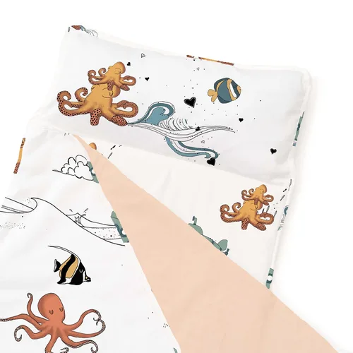 Miniatura 5 de JumpOff Jo - Tapete para siesta extra largo para niños ,saco de dormir para niños con almohada extraíble y manta ultrasuave para preescolar, Tesoro