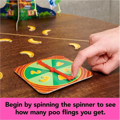 Miniatura 3 de Spin Master Games, Monkey See Monkey Poo, juego interactivo de mono para niños, incluye masa blanda perfumada de plátano, divertido juguete Monkey