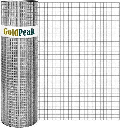 Miniatura 8 de Malla de Alambre GoldPeak 1/2 pulgada 24 pulg. x 50 pies. Calibre 19, Galvanizado en Caliente Después de la Soldadura, Malla de Alambre de Pollo