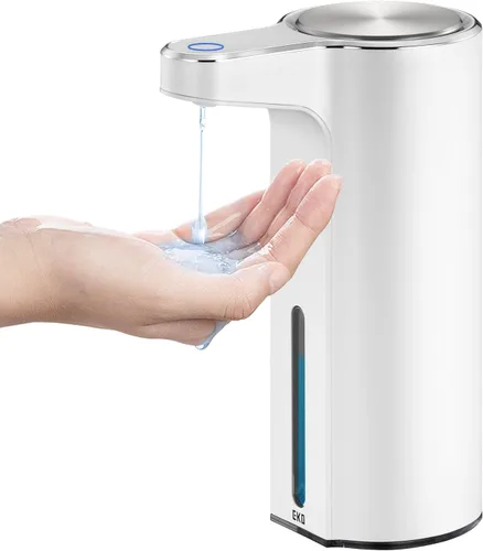 Miniatura 14 de EKO Aroma - Dispensador automático de jabón líquido de 9 onzas líquidas, recargable y resistente al agua para cocina y baño, con control de volumen