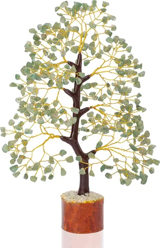 Miniatura 19 de Crocon Árbol de la vida de cristal de cuarzo transparente, chakra para energía positiva, decoración de Feng Shui, árbol bonsái de dinero con piedras