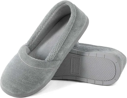Miniatura 4 de ULTRAIDEAS Grace - Pantuflas para mujer con espalda cerrada, mocasines de espuma viscoelástica con suela de goma