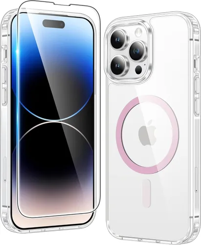 Miniatura 1372 de FNTCASE Funda para iPhone 13 Pro-Max: Fundas magnéticas transparentes compatibles con Magsafe Slim anti amarillamiento protección contra caídas