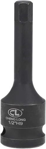 Miniatura 22 de uxcell Broca hexagonal de impacto de 1/2 pulgada x H8 (0.315 in), métrica de 3 pulgadas de longitud, uso de acero CR-MO con destornilladores