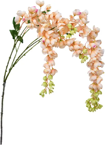 Miniatura 13 de Arbusto de flores colgantes de glicina blanca artificial, 2 piezas de 38.2 pulgadas, guirnalda de glicina de seda falsa, flores de glicina, Blanco