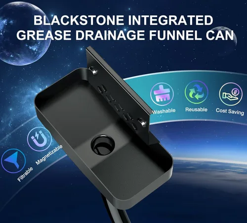 Miniatura 2 de Recolledor de grasa Blackstone mejorado, trampa de grasa integrada con diseño magnético duradero, innovadores accesorios para parrilla Blackstone