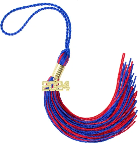 Miniatura 115 de Borla de graduación Aqua 2022, todos los colores escolares disponibles, fabricada en Estados Unidos