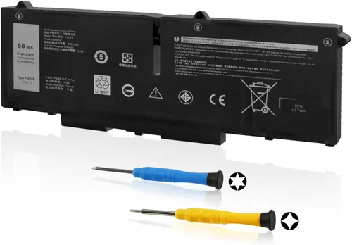 Miniatura 12 de ANTIEE 34Wh J7HTX 7XNTR - Batería para laptop Dell Latitude 12 7202 7212 7220 Rugged Extreme Tablet 12 "Series 2JT7D 02JT7D FH8RW J82G5 VW5Y4