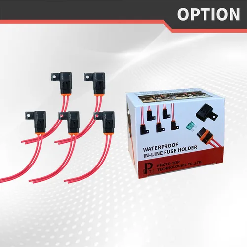 Miniatura 6 de Paquete de 5 resistentes al agua, IP67, portafusibles ATO/ATC en línea, 12 AWG para automóviles, marinos