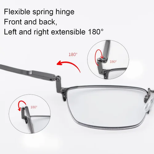Miniatura 4 de YIMI Gafas de lectura multifocales fotocrómicas progresivas para computadora con bisagra de resorte Gafas de sol antirreflejo Lector UV de transición