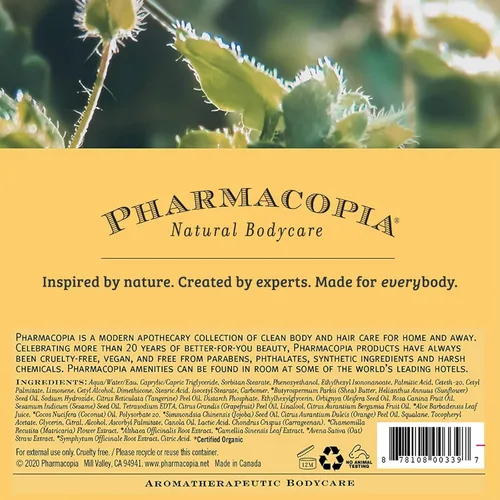 Miniatura 10 de Pharmacopia Loción corporal cítrica – Hidratante natural hidratante con beneficios de aromaterapia – Cuidado de la piel vegano sin crueldad animal
