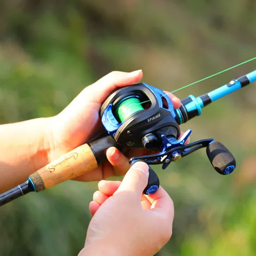 Miniatura 7 de Sougayilang Fishing Rod and Reel Combo, Medium Heavy Fishing Pole with Baitcasting Reel Combo, 2-Piece Baitcaster Combo